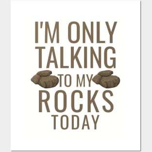 I'm only talking to my rocks today Posters and Art